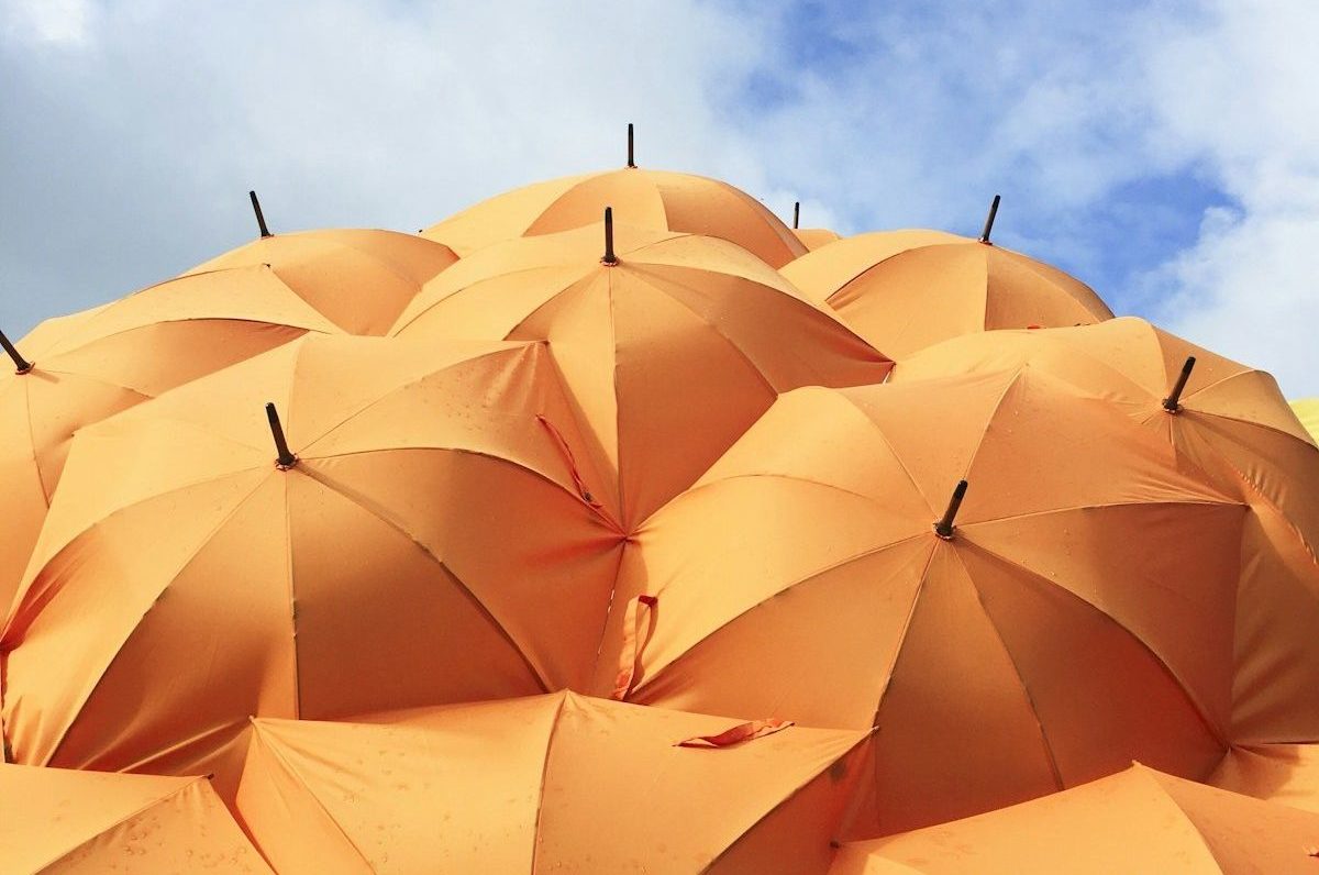 orange umbrella lot